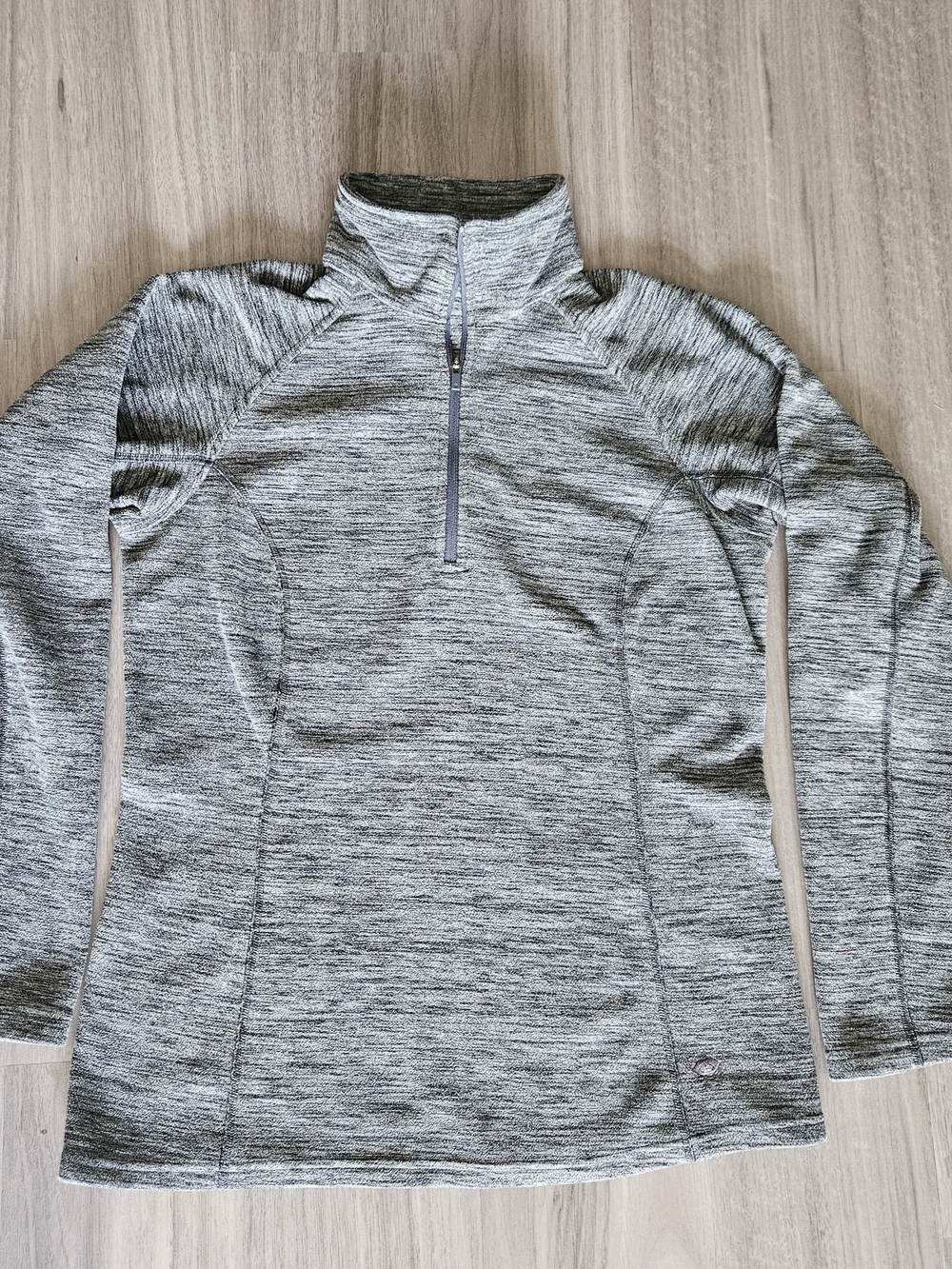 Mountain Hardwear Heather Gray Quarter-Zip Pullover